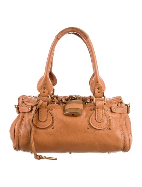 chloe paddington leather tote